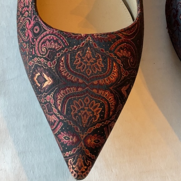 Paul Andrew tapestry pointed toe flats Size 7 EU 37 - Picture 9 of 9
